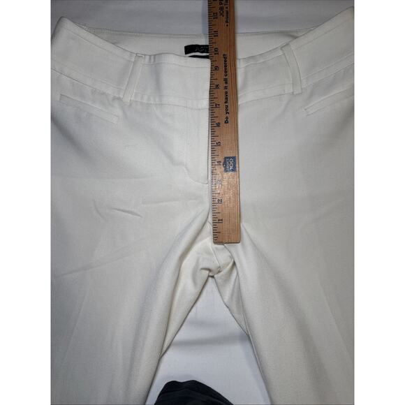 Apt 9 Womens Sz 10 Curvy Fit Trouser Dress Pants Cream Wide Leg Lined Career - Picture 6 of 12